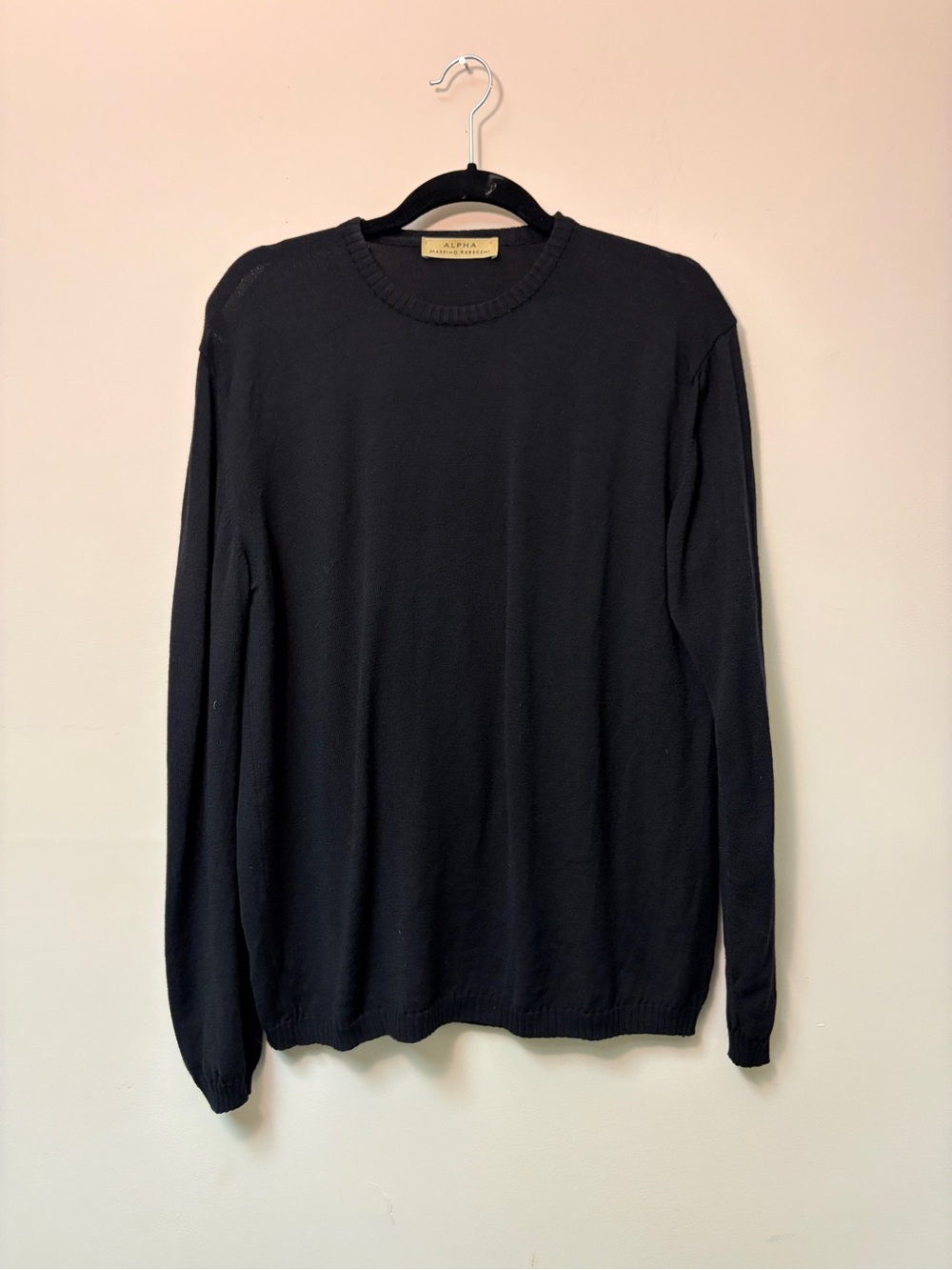 Massimo Rebecchi Black Crewneck Sweater